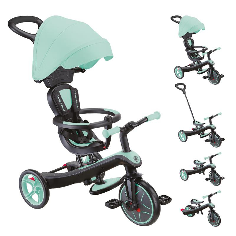 Велосипед детский EXPLORER TRIKE 4в1 DELUXE PLAY GLOBBER 634-206 мятный, до 20кг