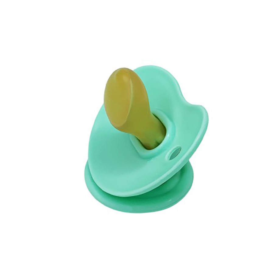 Дитяча пустушка латексна Mega Zayka MGZ-0550(Turquoise) від 6 місяців