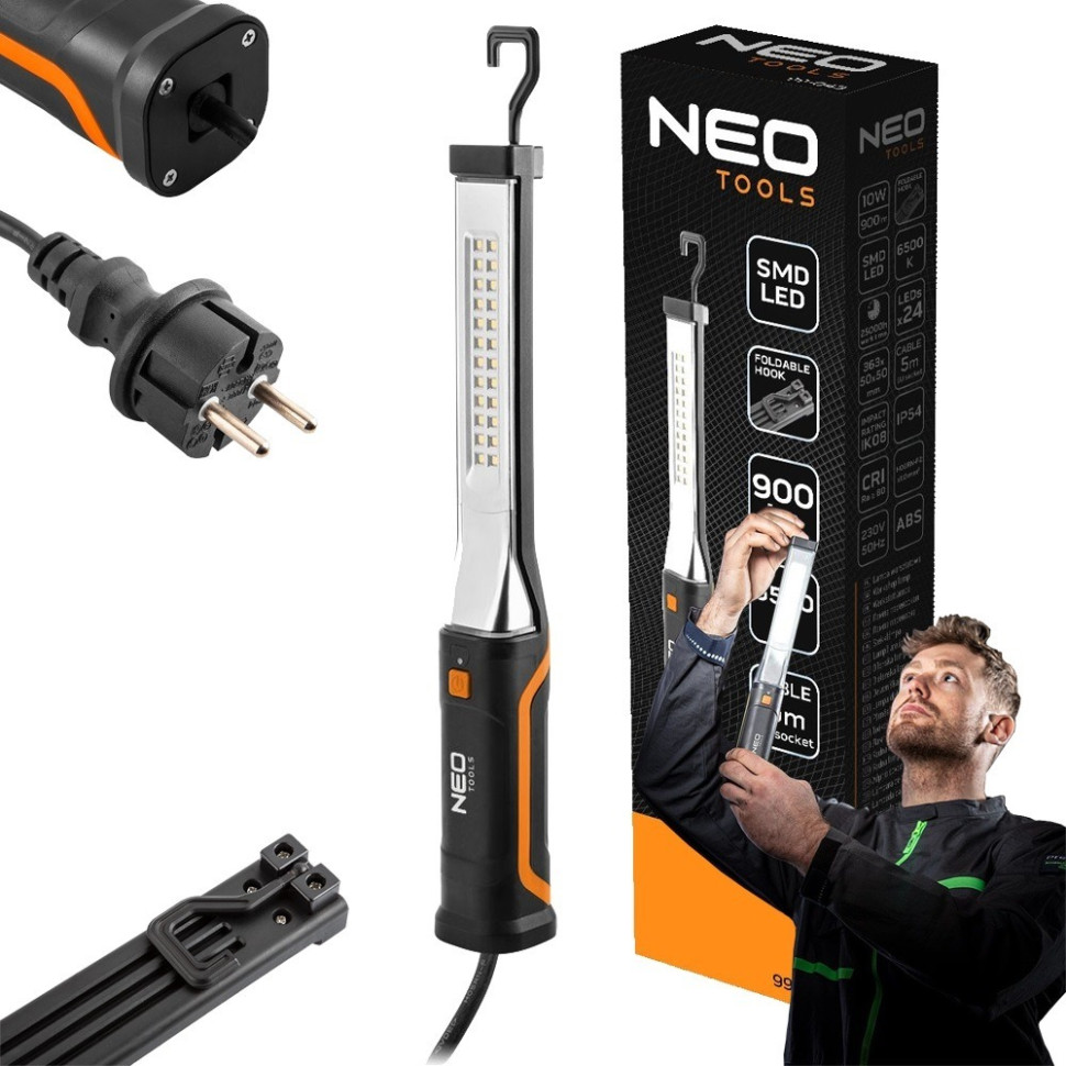Ліхтар інспекційний Neo Tools 99-044 чорний 900 люмен