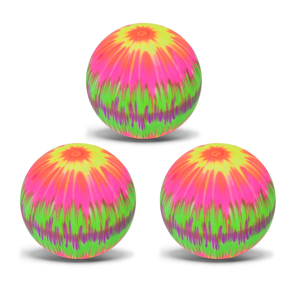 Детский яркий Резиновый мяч Bambi RB26527-4 разноцветный, 26 грамм