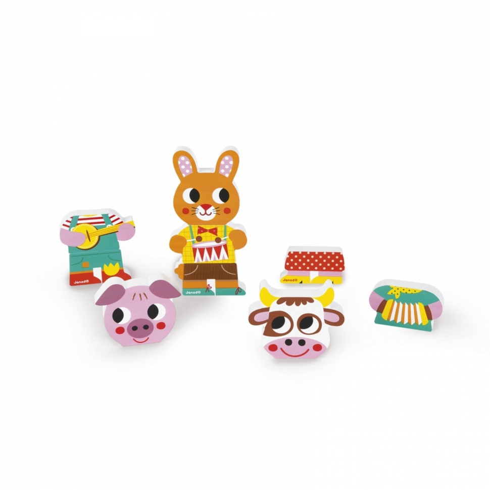 Игровые магнитные фигурки Janod Животные J08029