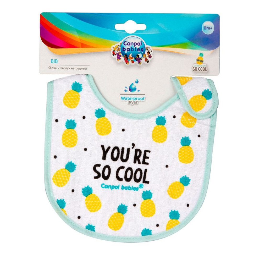 Детский слюнявчик So Cool Canpol babies 15/114_tur хлопковый