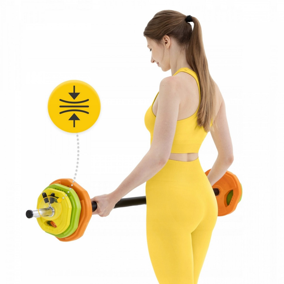 Штанга для фитнеса Fitness Pump 4FIZJO P-5907739315656, 20 кг