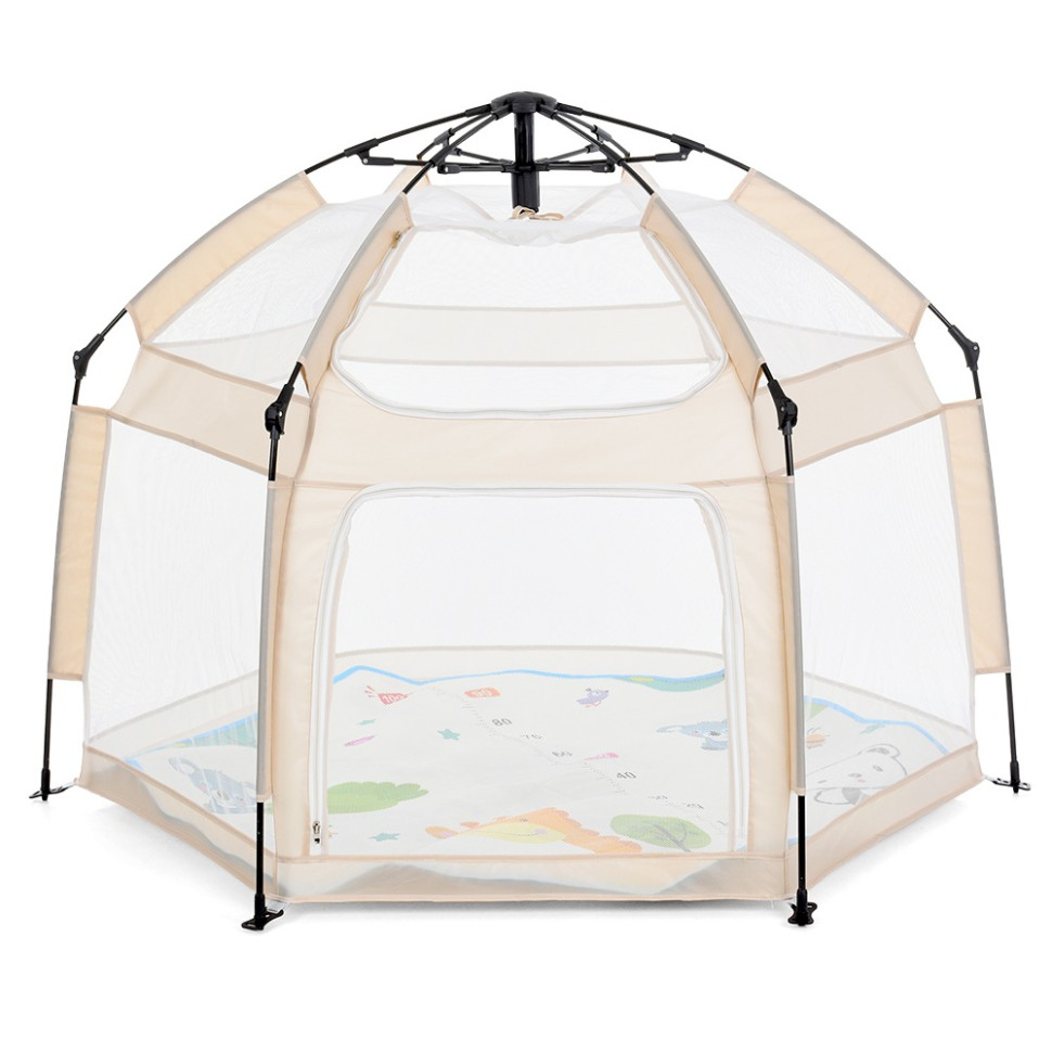 Дитячий манеж Bambi MR 1512 Ivory Beige 146×127×110 см