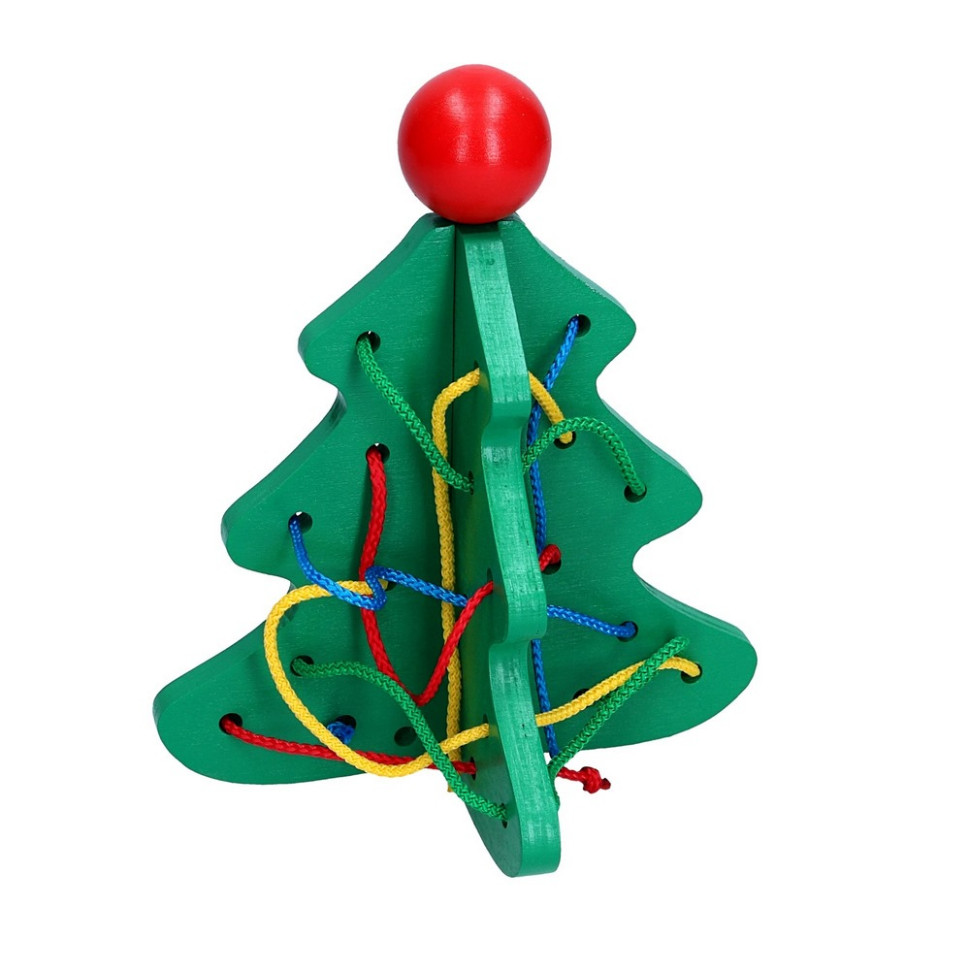 Дитяча дерев'яна шнурівка 