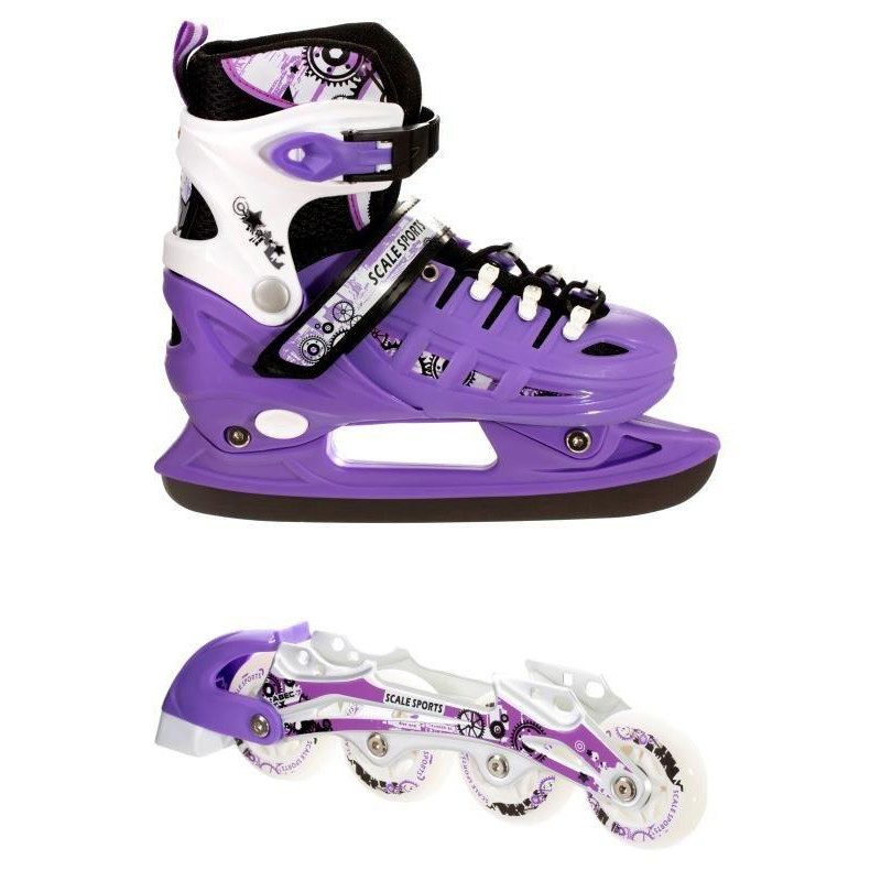 Дитячі ролики-ковзани 2 в 1 Scale Sports 2098091463-L Violet, розмір 38-41