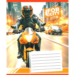 Тетрадь ученическая "Ночным городом" Leader 018-530032K-2 в клеточку, 18 листов (959053)