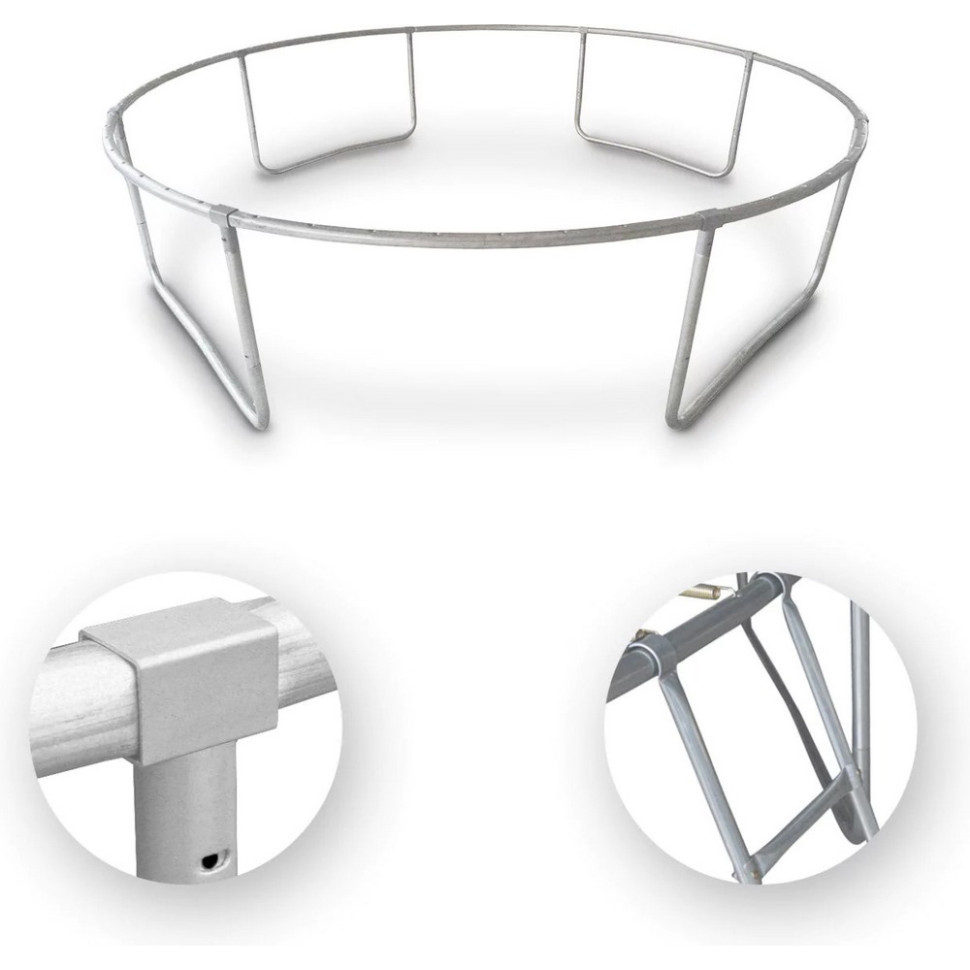 Батут із внутрішньою сіткою Flea inSPORTline 22275-ISL 244 см, чорний