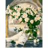 Картина за номерами. Brushme "Білі троянди на тлі Венеції" GX7224 