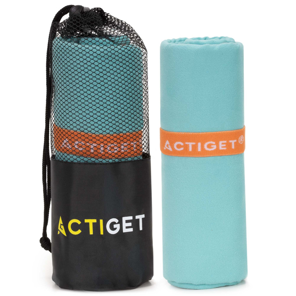 Рушник спортивний Actiget ACT0194 Sky Blue, з мікрофібри 150x75 см