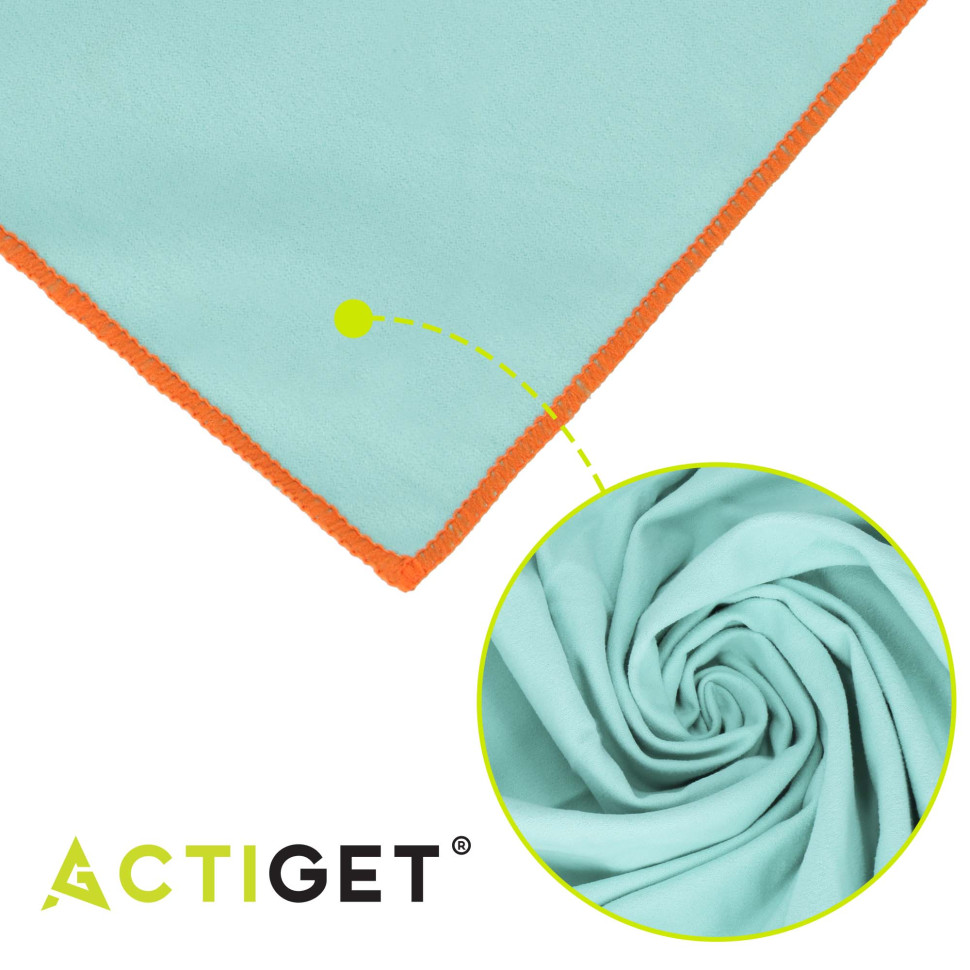 Рушник спортивний Actiget ACT0194 Sky Blue, з мікрофібри 150x75 см
