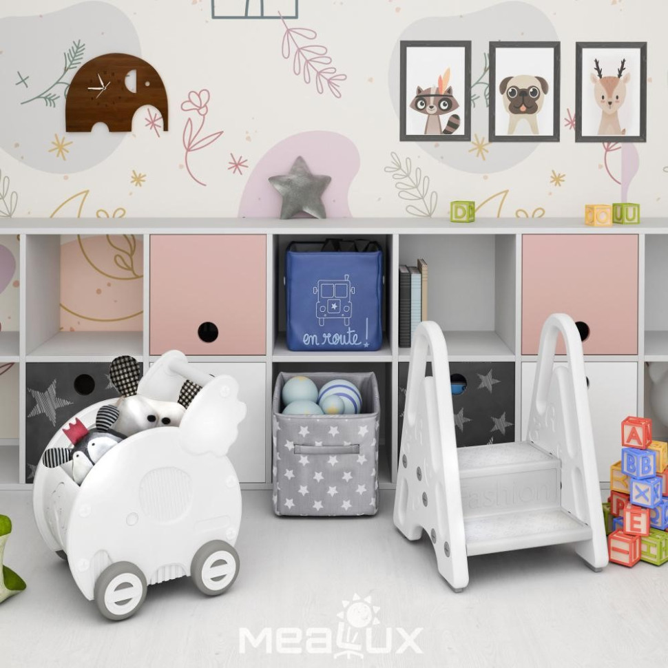 Детская игрушка-тележка для игрушек Coco Mealux KD-E161 White белый