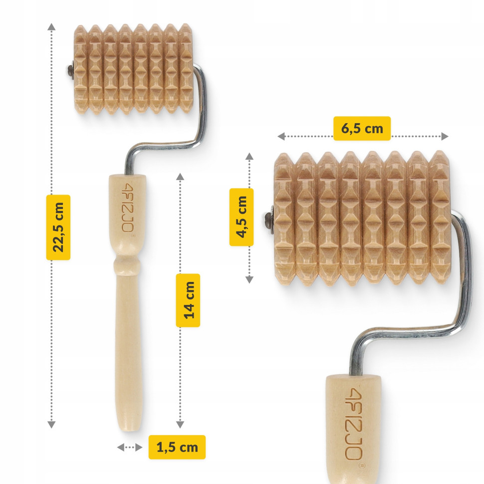 Массажный деревянный ролик для тела 4FIZJO P-5905973400268