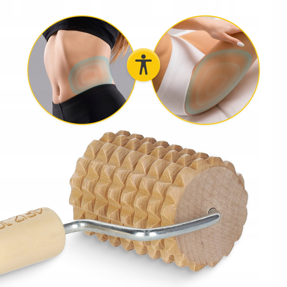 Массажный деревянный ролик для тела 4FIZJO P-5905973400268