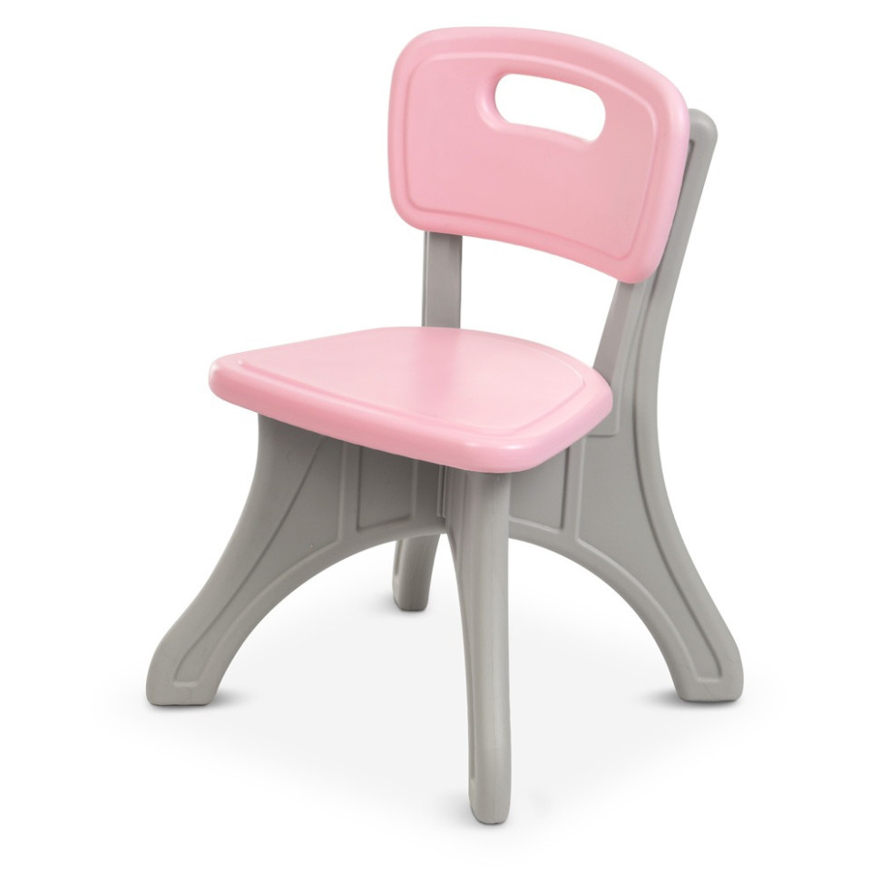 Дитячий столик з двома стільцями Bambi NEW TABLE-8 сіро-рожевий