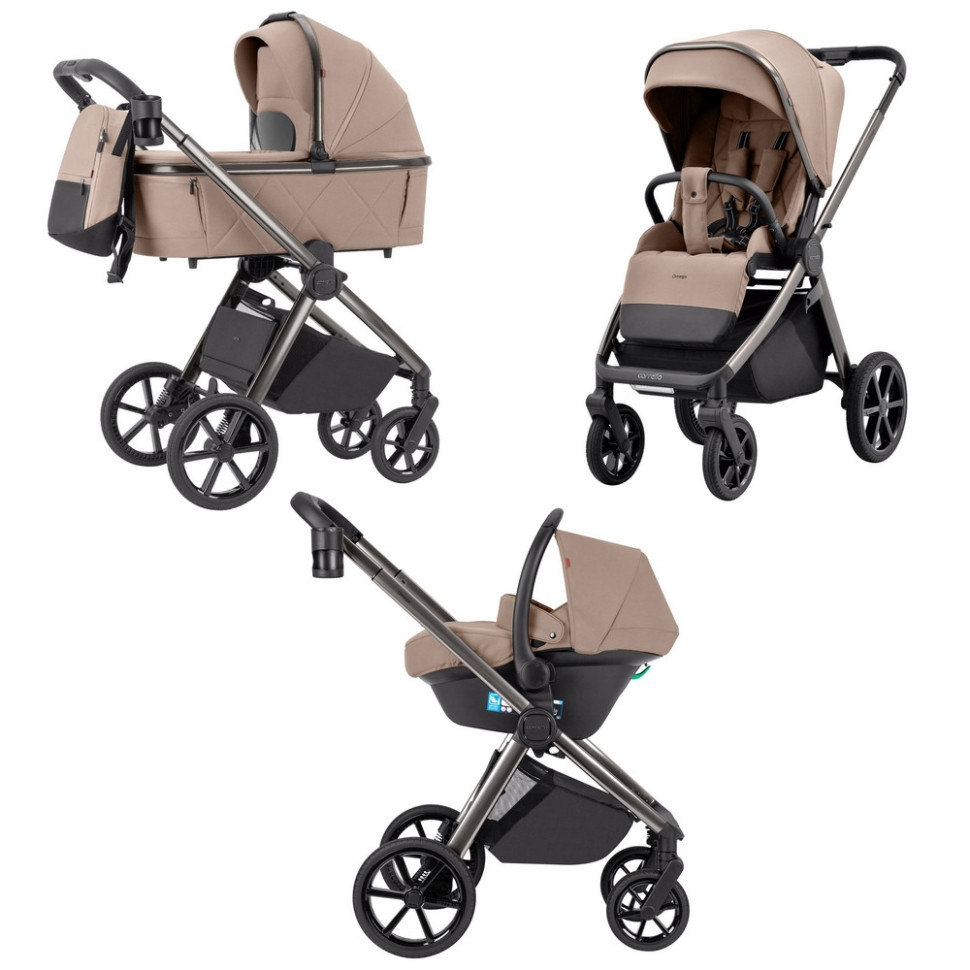 Коляска универсальная 3 в 1 Omega CARRELLO CRL-6535/1 Fantastic Beige