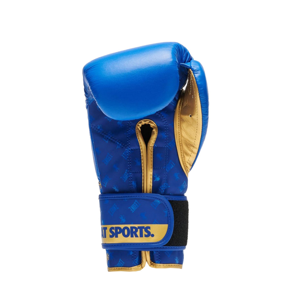 Боксерские перчатки GN220 DNA Leone GN220_Blue_16oz 16 унций (бинты в комплекте)