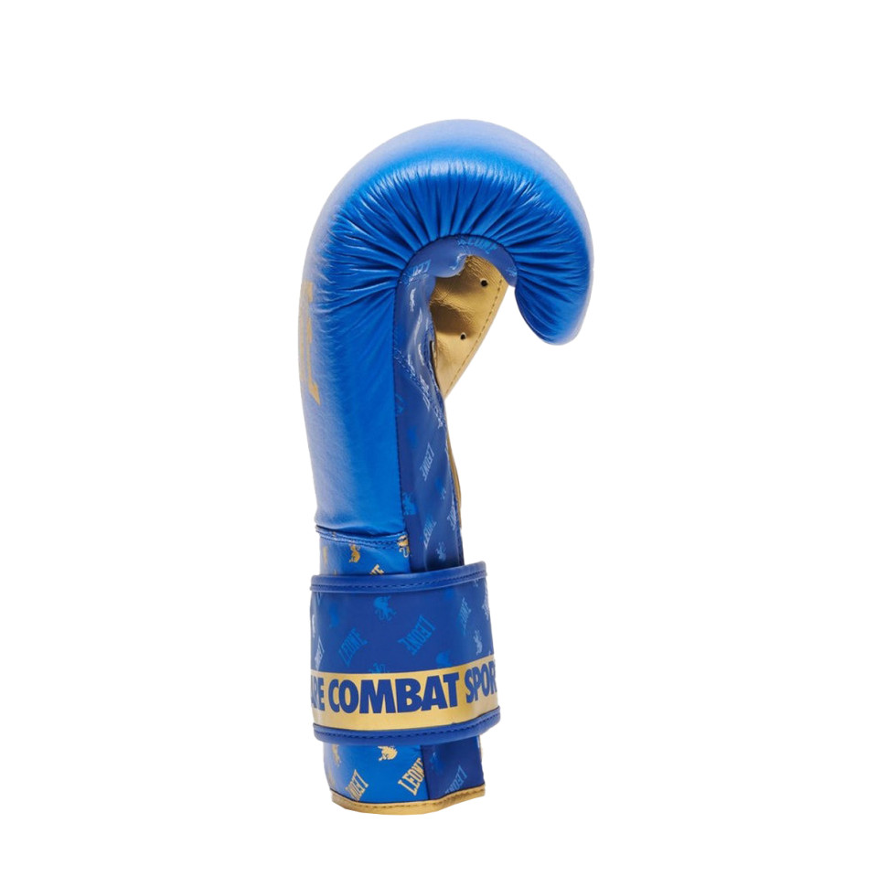 Боксерские перчатки GN220 DNA Leone GN220_Blue_16oz 16 унций (бинты в комплекте)