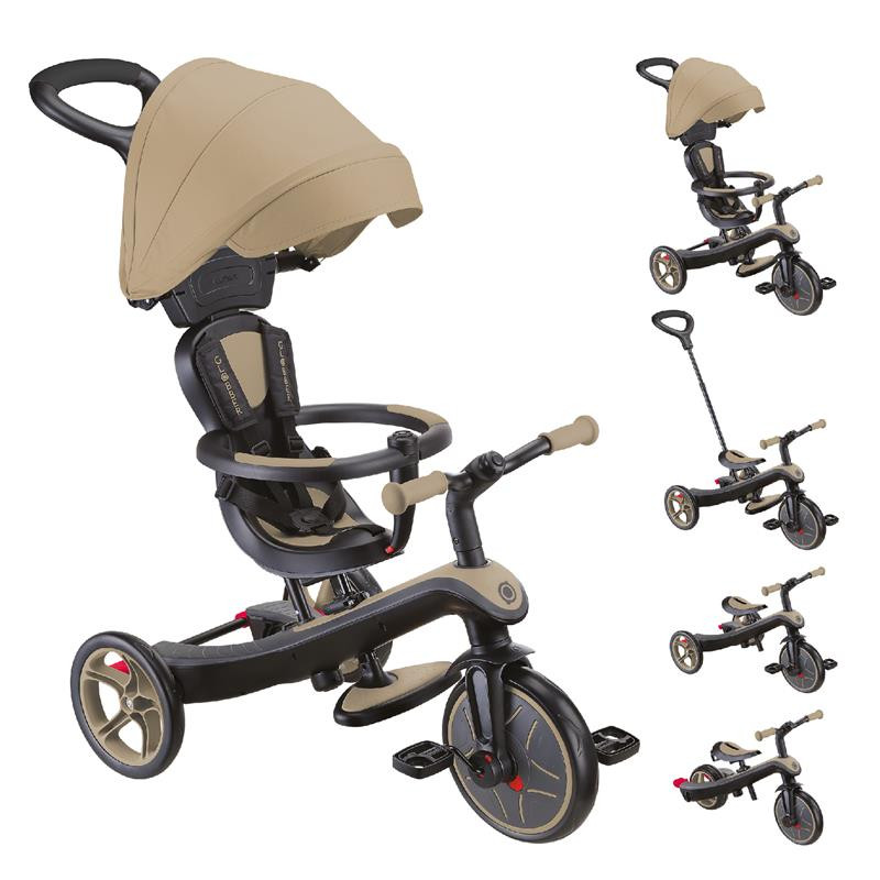 Велосипед детский EXPLORER TRIKE 4в1 DELUXE PLAY GLOBBER 634-231 песочный, до 20кг