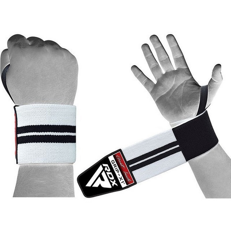 Бинти для зап'ясть (кистьові бинти) W2 Gym Wrist Wraps RDX Inc Limited WAH-W3W+ BLACK/WHITE PLUS