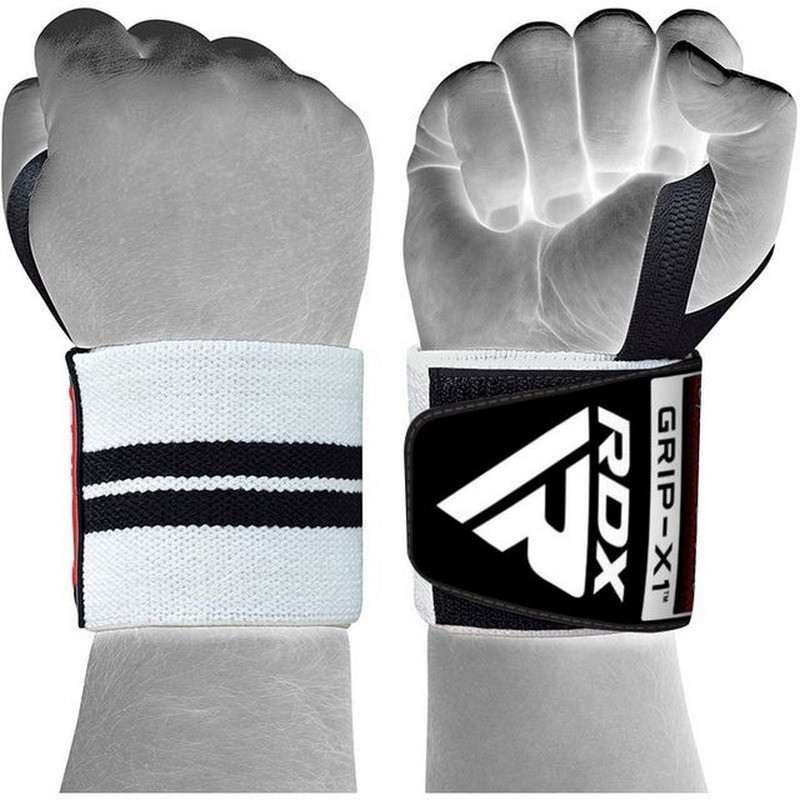 Бинти для зап'ясть (кистьові бинти) W2 Gym Wrist Wraps RDX Inc Limited WAH-W3W+ BLACK/WHITE PLUS