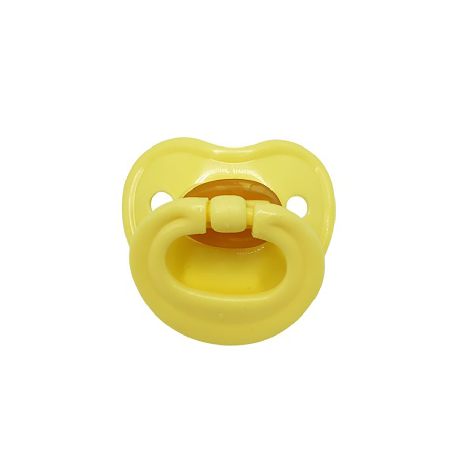 Дитяча пустушка латексна Mega Zayka MGZ-0550(Yellow) від 6 місяців