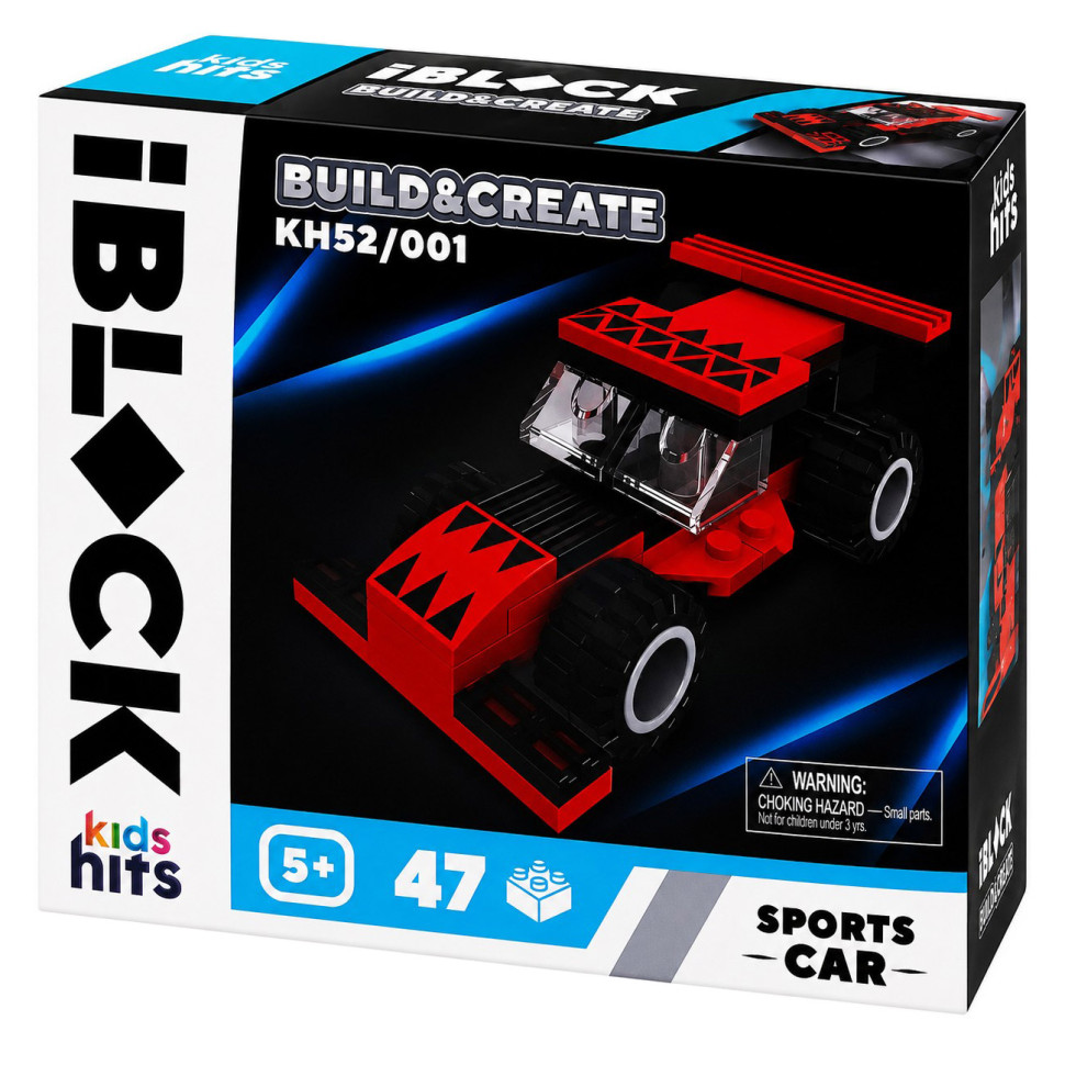 Дитячий констуктор IBLOCK JUNIOR Kids hits KH52/001(Red) 47 деталей