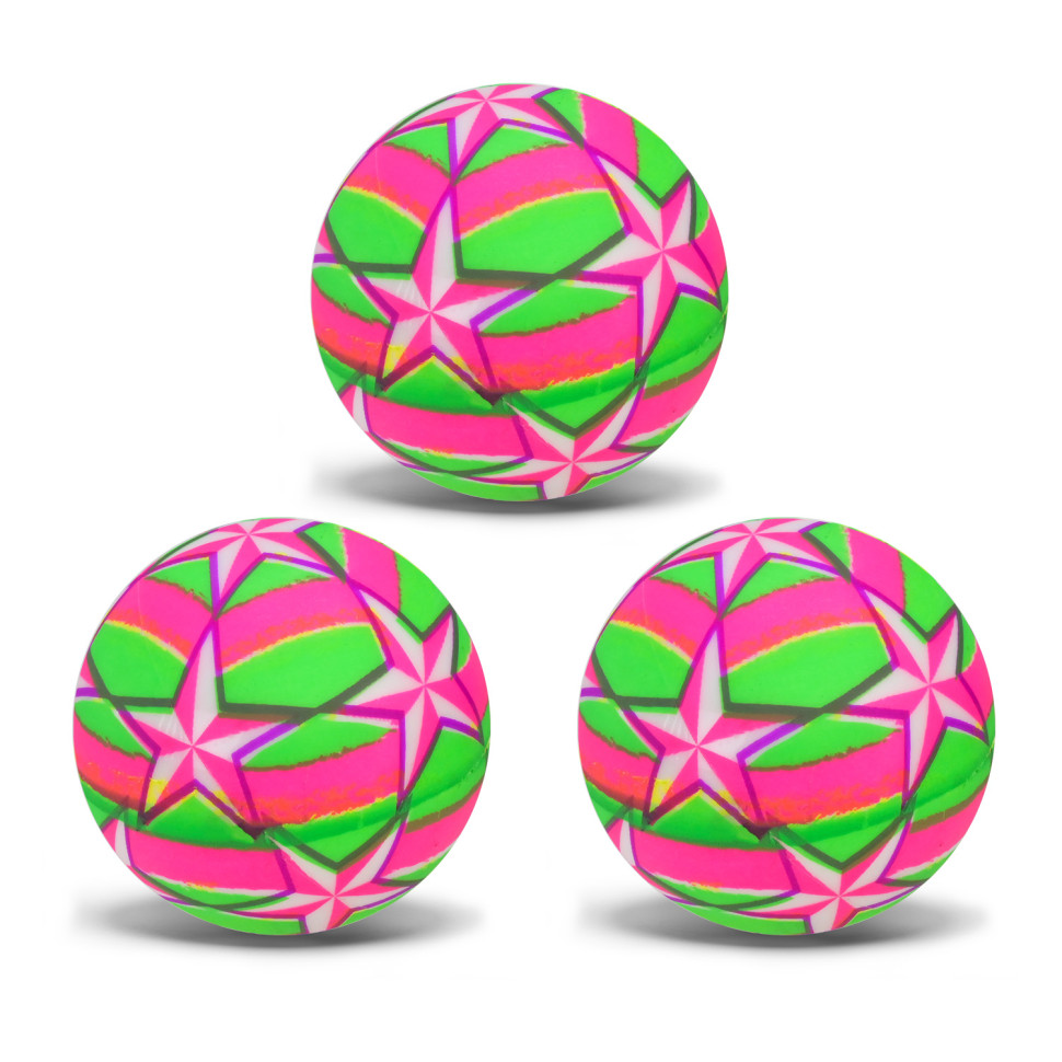 Детский яркий Резиновый мяч Bambi RB26527-5 разноцветный, 26 грамм