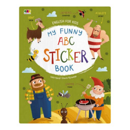 Навчальний зошит English for kids: My Funny ABC Sticker Book Ранок 20904 з наклейками