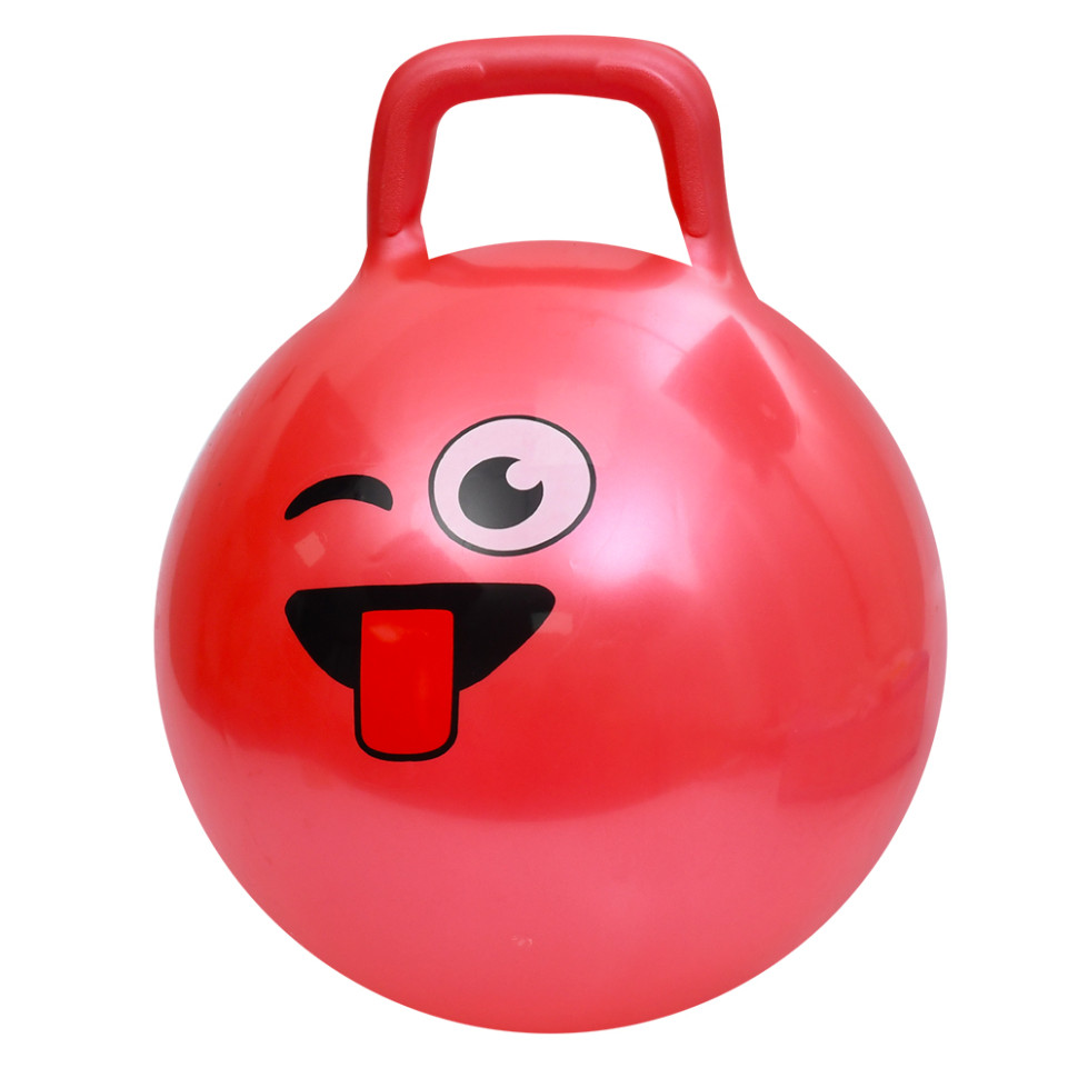 М'яч для фітнесу Смайл Bambi MS 4856(Red) 45 см, з ручкою, 300 г