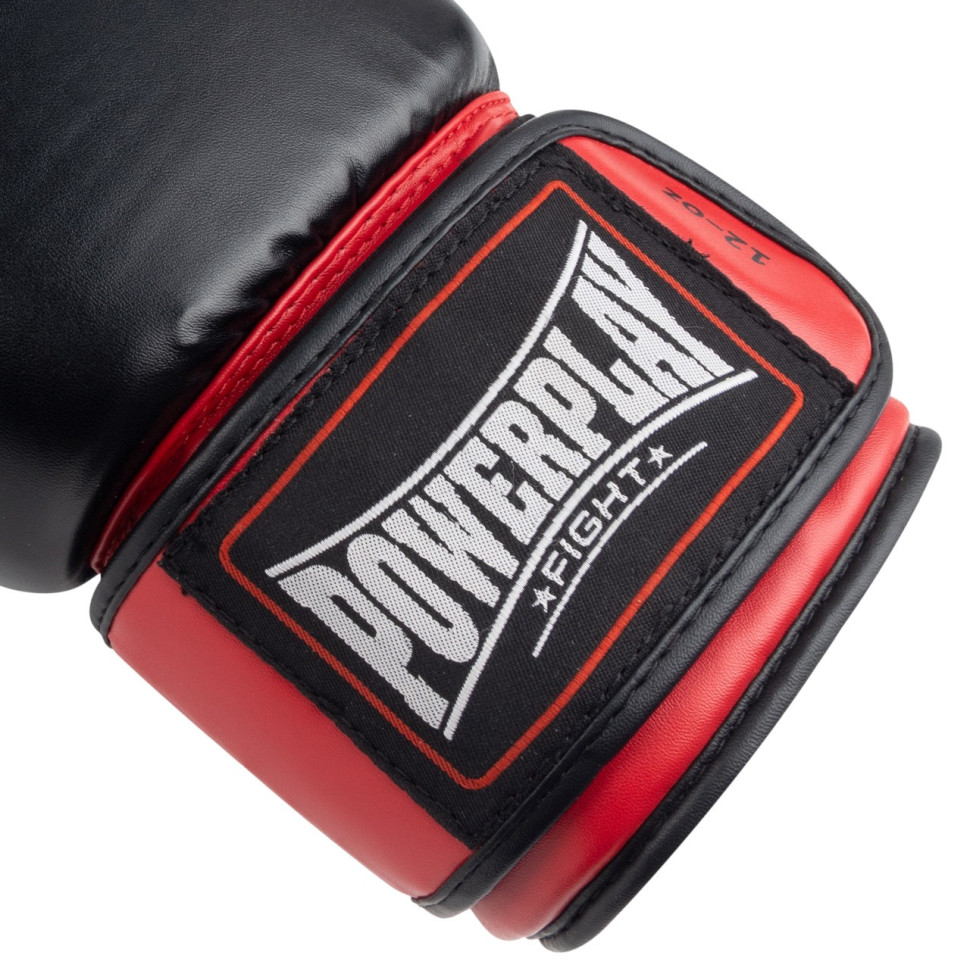 Боксерские перчатки 3004 Classic PowerPlay PP_3004_16oz_Bl/Red, Черно-Красные 16 унций
