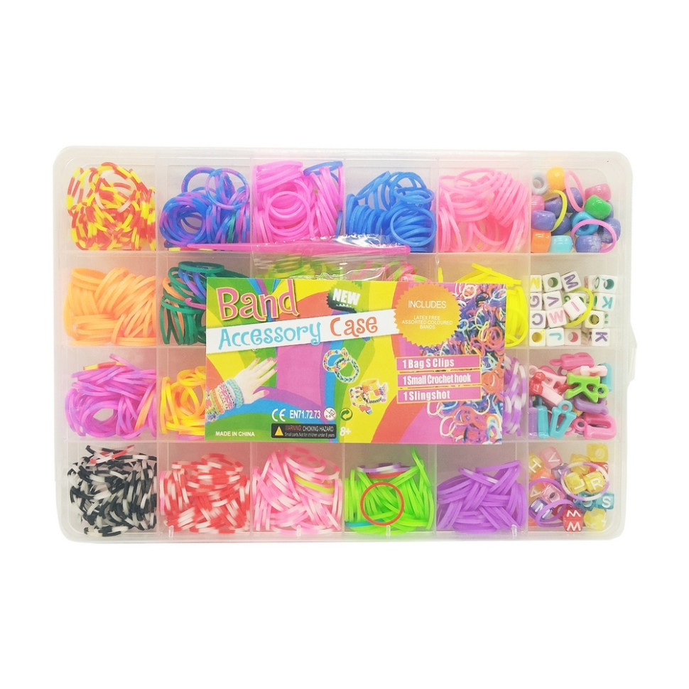 Набір резиночок для плетіння Bambi 74657 гачок та рогатка в комплекті