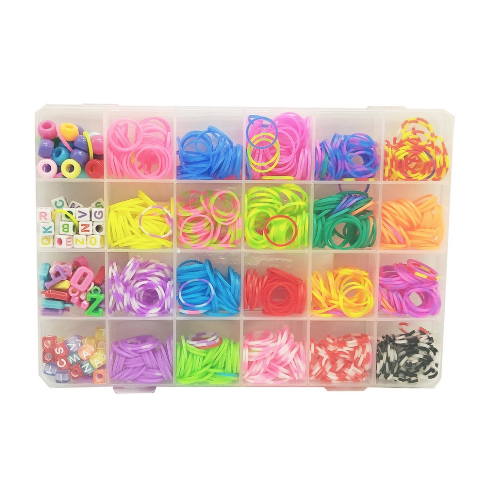 Набір резиночок для плетіння Bambi 74657 гачок та рогатка в комплекті