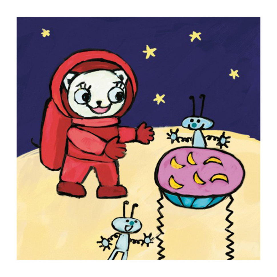 Дитяча книжка Киця-Миця в космосі Час майстрів 253585, 24 сторінки