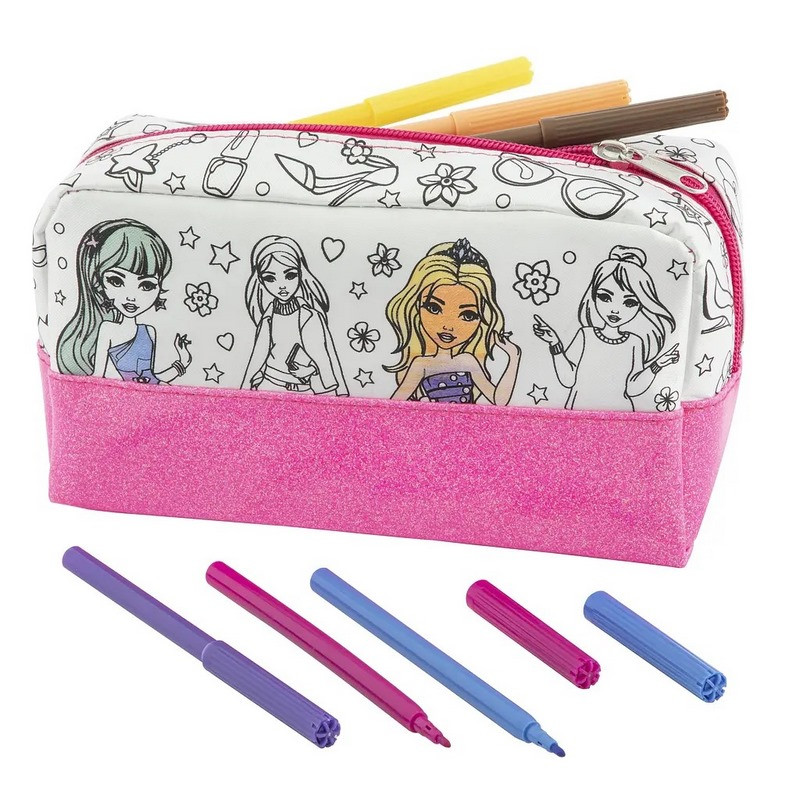 Набор для творчества Пенал-раскраска Besties 990204 с фломастерами