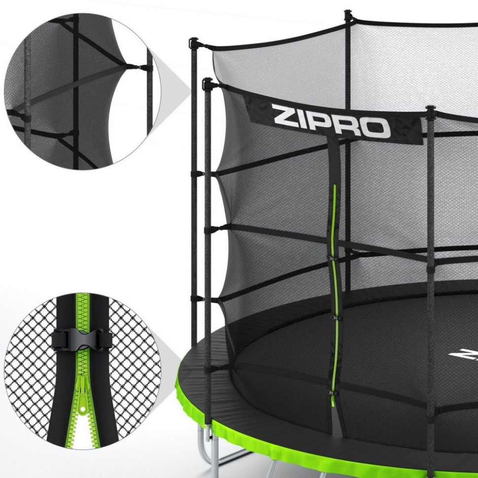 Батут з внутрішньою сіткою Jump Pro Zipro 5902659840660, 8 футів 252 см