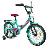 Велосипед детский "Sky" LIKE2BIKE 211803 колёса 18", бирюзовый, рама сталь, со звонком