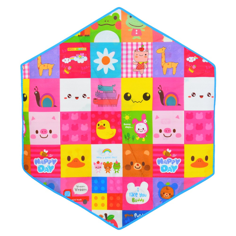 Детский манеж Bambi MR 1512 Powder Pink 146×127×110 см