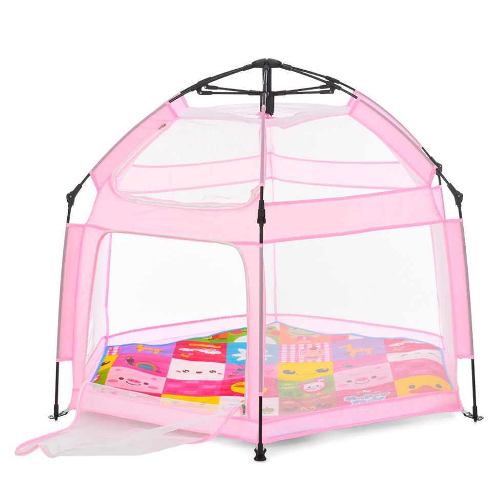 Детский манеж Bambi MR 1512 Powder Pink 146×127×110 см