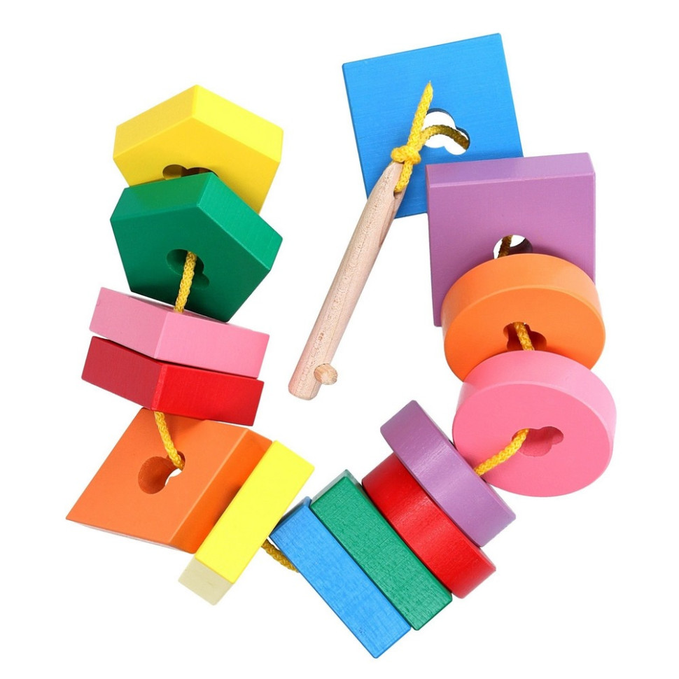 Дитяча дерев'яна шнурівка 