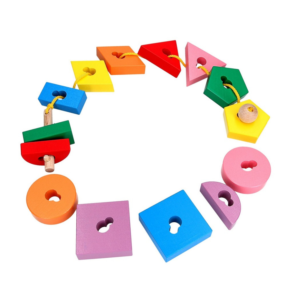 Дитяча дерев'яна шнурівка 