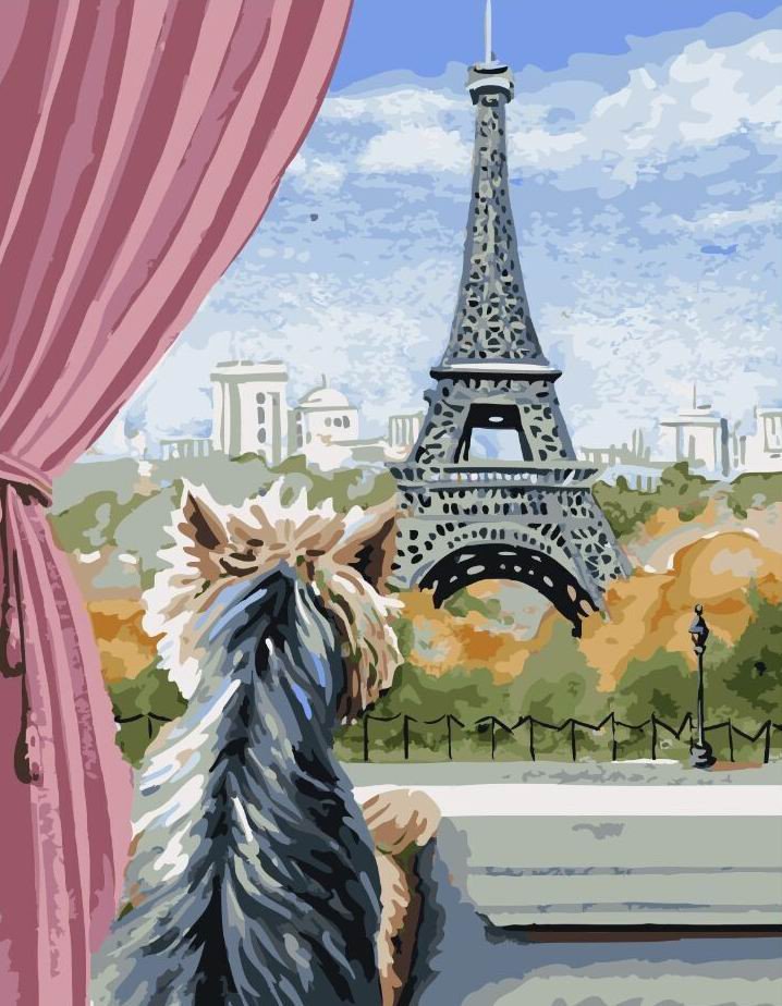 Картина за номерами. Brushme "Париж з вікна" GX5611 по цене 240 грн.