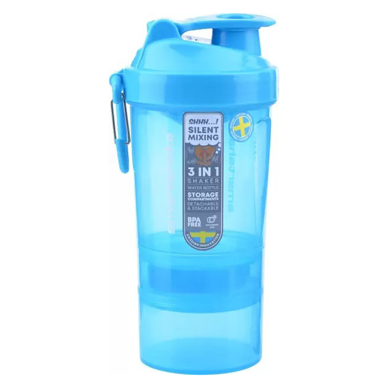 Шейкер спортивный Original2GO SmartShake 10560102 Neon Blue 600 мл