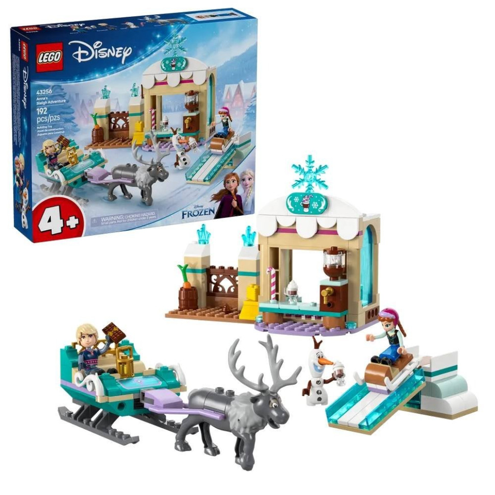 Конструктор детский Приключения Анны на санях LEGO 43256, 192 детали