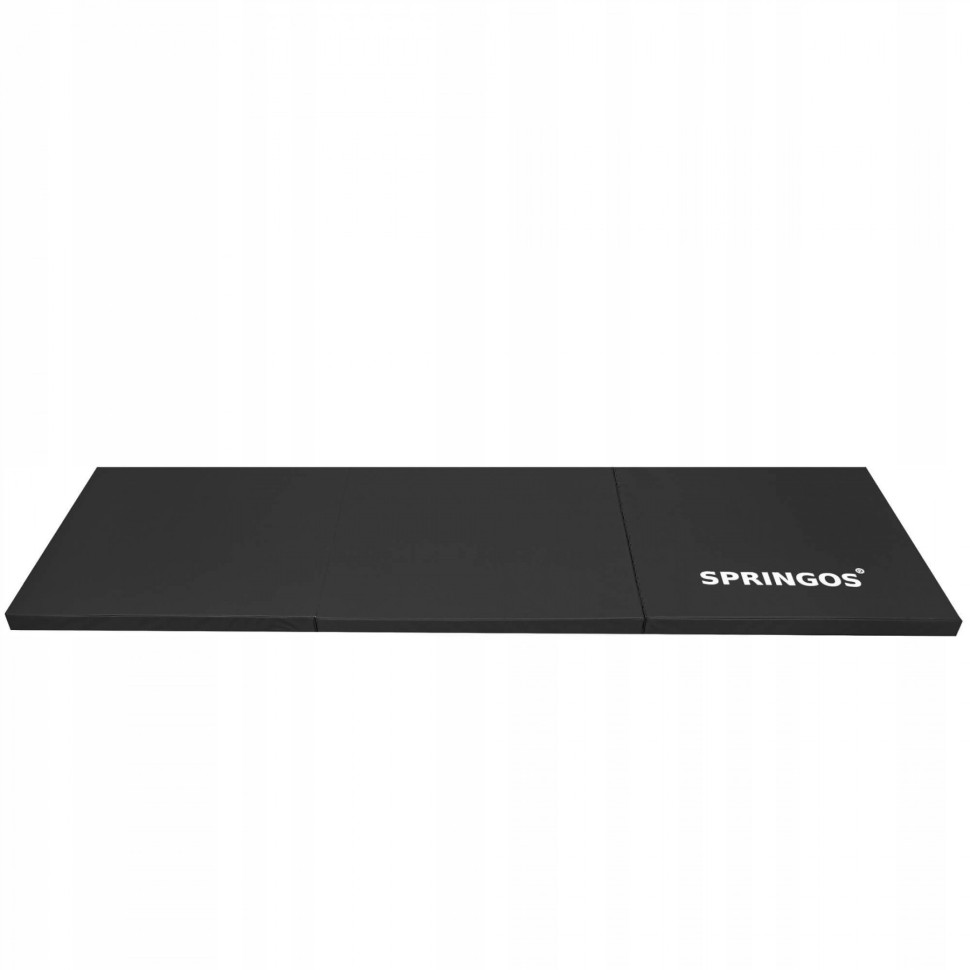 Мат гімнастичний складної Springos FA0060 Black 180x60x3 см