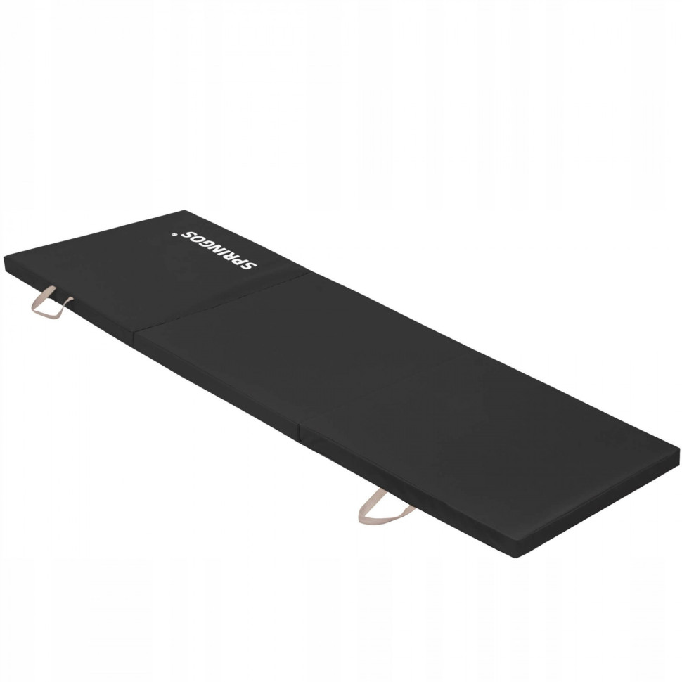 Мат гімнастичний складної Springos FA0060 Black 180x60x3 см