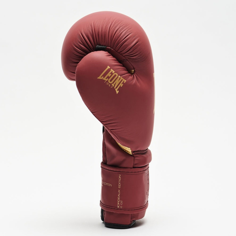 Боксерські рукавиці Bordeaux ED Leone GN059X_BORDEAUX_14oz, капа в комплекті 14 унцій