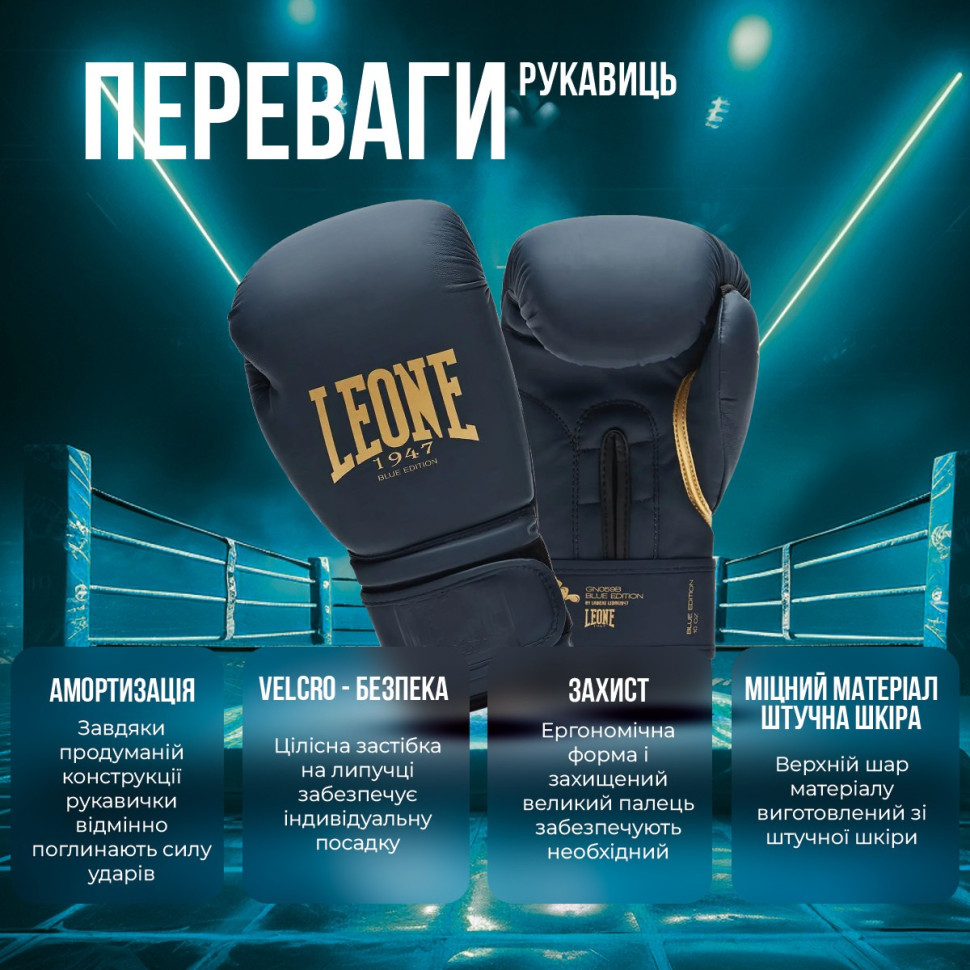 Боксерські рукавиці Bordeaux ED Leone GN059X_BORDEAUX_14oz, капа в комплекті 14 унцій