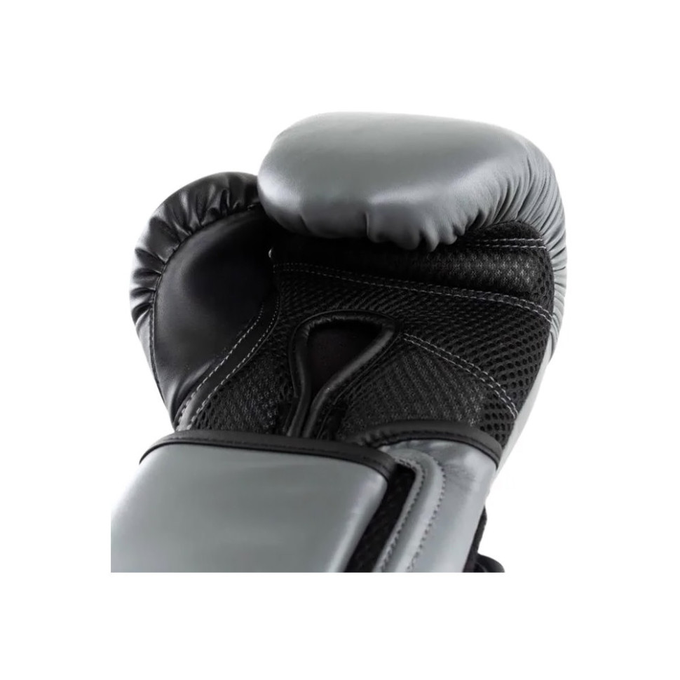Боксерские перчатки POWERLOCK 2R TRAINING GLOVE Everlast P00002307 серый/черный 16 унций