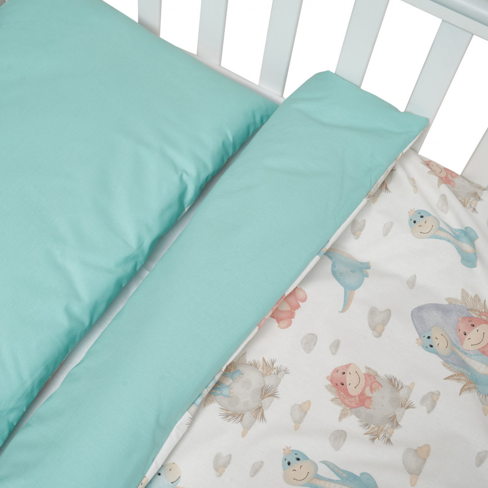 Комплект детской постели Динозаврик Comfort line Twins 3054-C-14, 3 элемента